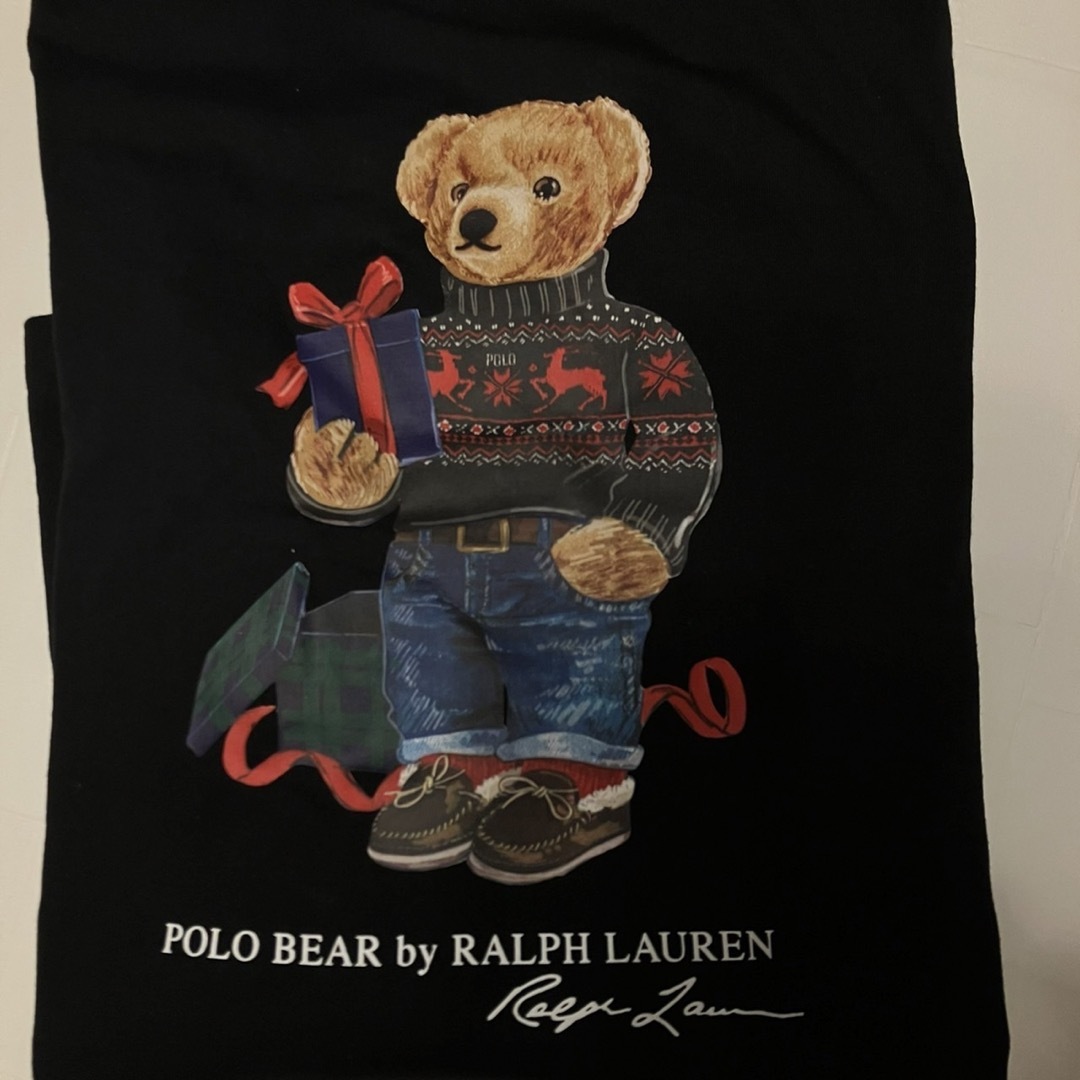 Ralph Lauren(ラルフローレン)の大人もL160cmラルフローレン ポロベア 長袖　メンズS レディースM 黒 キッズ/ベビー/マタニティのキッズ服男の子用(90cm~)(Tシャツ/カットソー)の商品写真