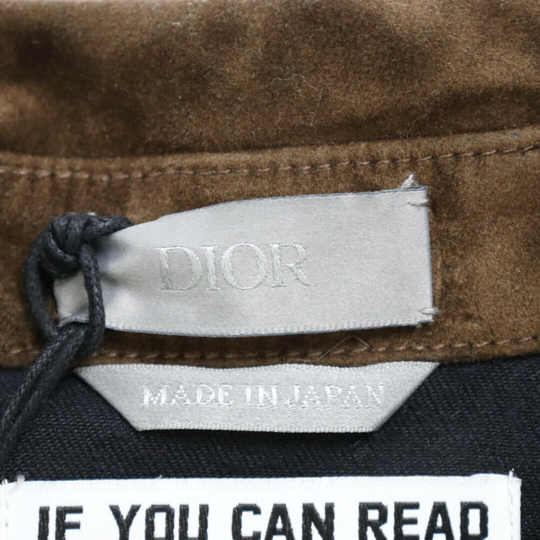 Dior(ディオール)のDIOR ディオール 22AW ×Cactus Jack Travis Scott カクタスジャック トラヴィススコット ロゴ刺繍オーバーサイズ長袖 シャツ ジャケット 283D493BY509 ブラウン メンズのトップス(シャツ)の商品写真