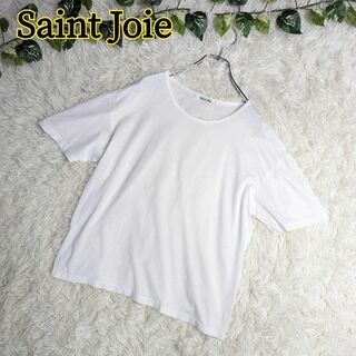 Saint Joie コットンTシャツ ホワイト ゆったりサイズ(Tシャツ(半袖/袖なし))