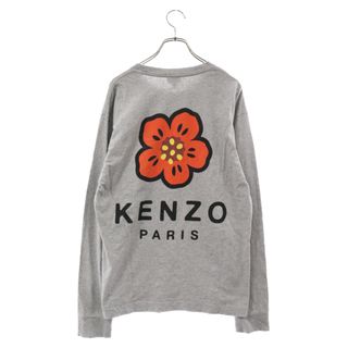 ケンゾー(KENZO)のKENZO ケンゾー 22SS Boke Flower Crest L/S Tee ボケフラワークレストロングスリーブTシャツ 長袖カットソー グレー(Tシャツ/カットソー(七分/長袖))