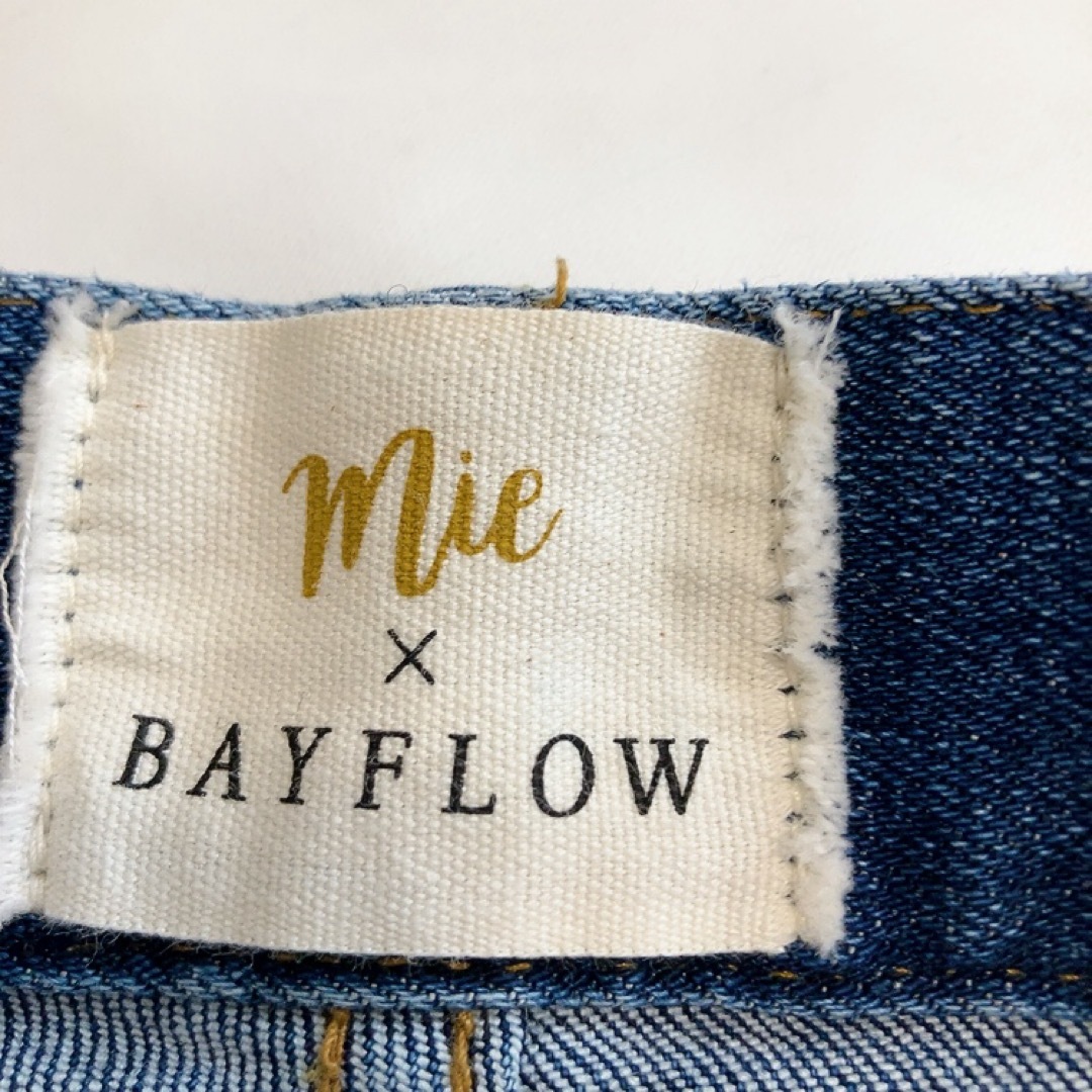 BAYFLOW(ベイフロー)の【BAYFLOW】 MIE コラボ デニム ブルー サイズ3  L ストレッチ レディースのパンツ(デニム/ジーンズ)の商品写真