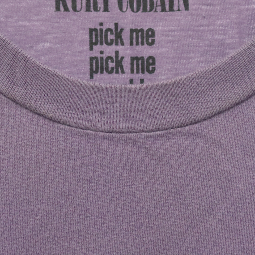 HYSTERIC GLAMOUR(ヒステリックグラマー)のHYSTERIC GLAMOUR ヒステリックグラマー × KURT COBAIN pick me pick me yeah × カートコバーン フォトプリント 半袖Tシャツ カットソー パープル 0293CT20 メンズのトップス(Tシャツ/カットソー(半袖/袖なし))の商品写真