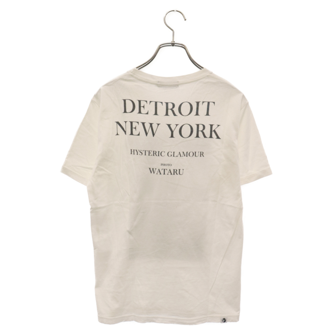 HYSTERIC GLAMOUR(ヒステリックグラマー)のHYSTERIC GLAMOUR ヒステリックグラマー × WATARU DETROIT NEW YORK × ワタル フォトプリント 半袖Tシャツ カットソー ホワイト 0222CT30 メンズのトップス(Tシャツ/カットソー(半袖/袖なし))の商品写真