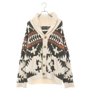 PENDLETON - PENDLETON ペンドルトン ×GELATO PUQUE ジェラートピケ ネイティブ柄 ショールカラー パイル カーディガン ホワイト PMNT185992