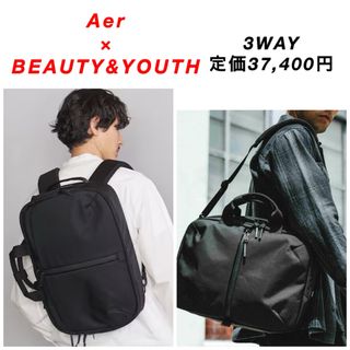 エアー(AER)の【完売品】Aer × BEAUTY&YOUTH  / 3WAY / ブラック(バッグパック/リュック)