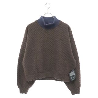 SHAREEF - SHAREEF シャリーフ 20AW TWILL SHAGGY HIGH NECK PULL OVER ツイルシャギー ハイネック プルオーバーパニット セーター ブラウン 20715071