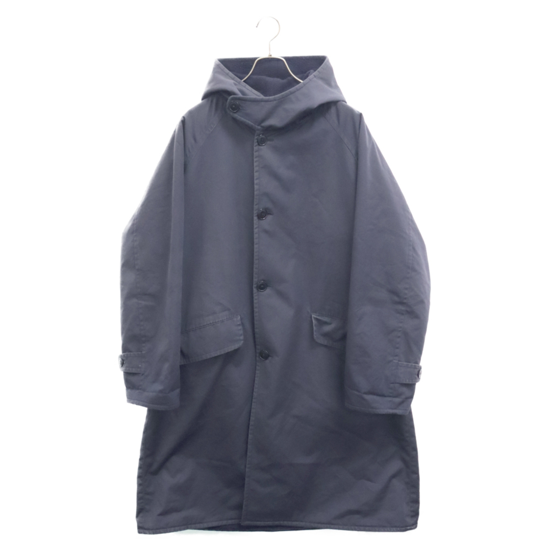 COMOLI(コモリ)のCOMOLI コモリ Hooded Coat フーデッドロングコート ネイビー j03-04006 メンズのジャケット/アウター(フライトジャケット)の商品写真