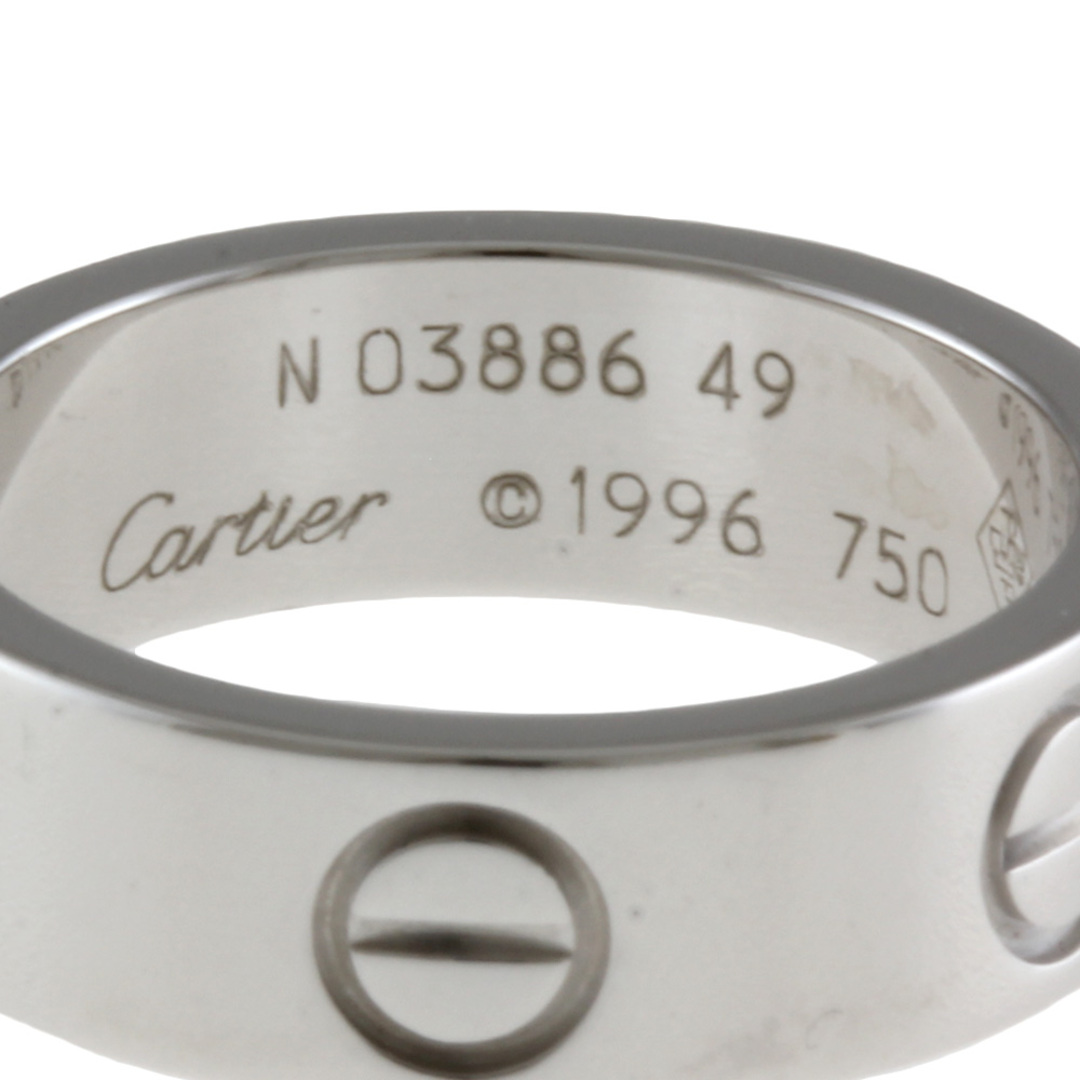 Cartier(カルティエ)のカルティエ ラブリング リング 指輪 8.5号 18金 K18ホワイトゴールド レディース CARTIER  中古 レディースのアクセサリー(リング(指輪))の商品写真