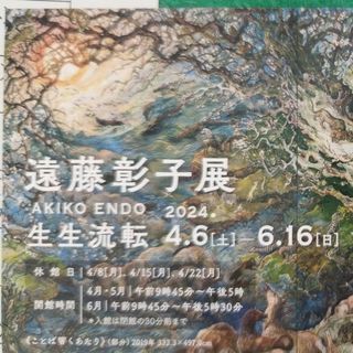 遠藤彰子展　芸術の森美術館　招待券(美術館/博物館)