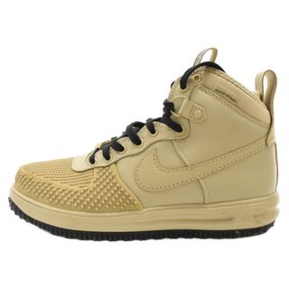 ナイキ(NIKE)のNIKE ナイキ LUNAR FORCE 1 DUCKBOOT BEIGE ランナーフォースワンダックブーツハイカットスニーカー ベージュ US11/29.0cm DZ5320-200(スニーカー)