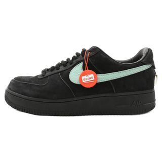 ナイキ(NIKE)のNIKE ナイキ ×TIFFANY&CO AIR FORCE 1 LOW 1837 BLACK DZ1382‐001 ティファニー エアフォース1 ローカットスニーカー ブラック/ブルー US10/28cm(スニーカー)