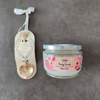 サボン(SABON)のSABON ボディスクラブ White rose &ハートスプーン(ボディスクラブ)