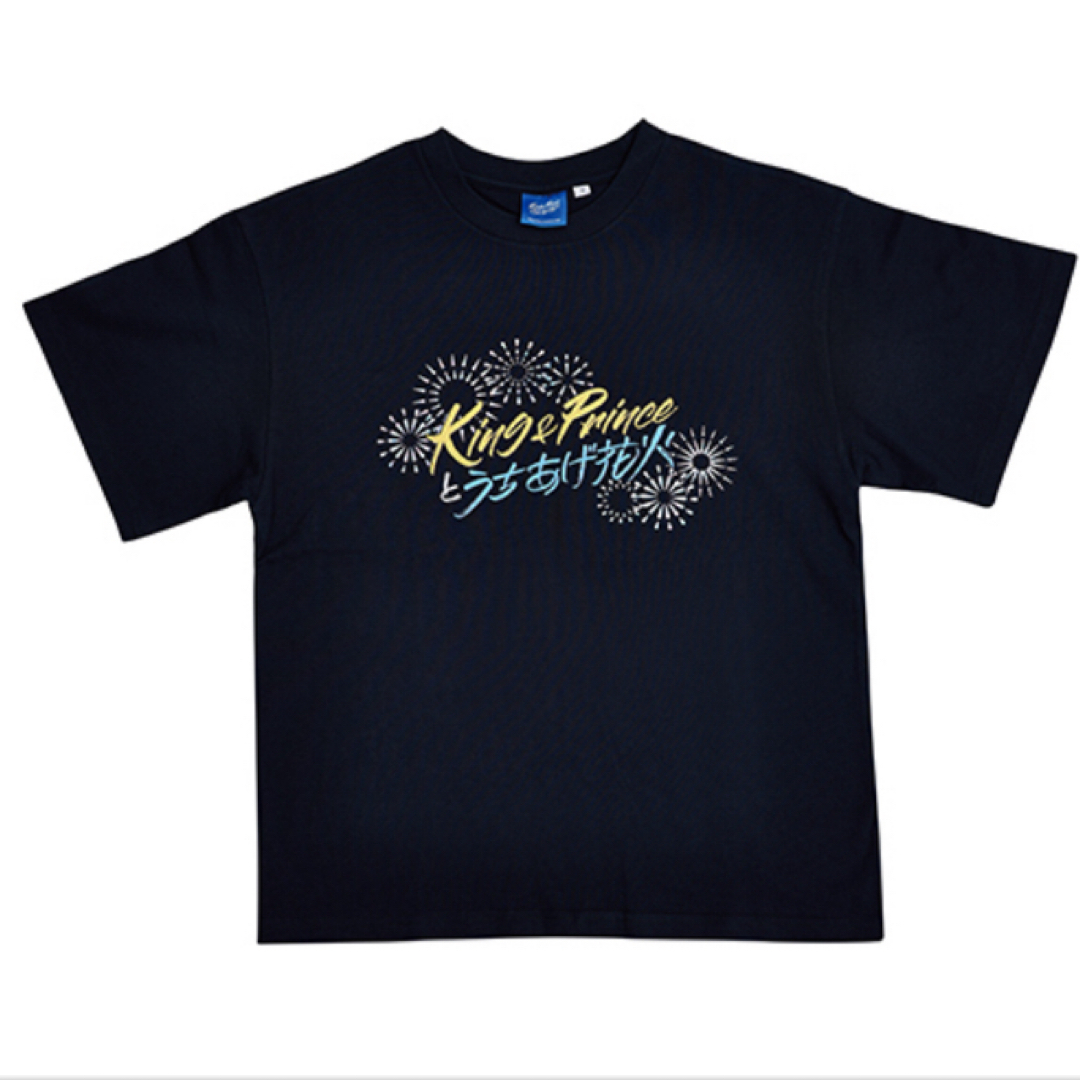 King & Prince(キングアンドプリンス)の即日発送❗️King & Princeとうちあげ花火　ロゴTシャツ　L エンタメ/ホビーのタレントグッズ(アイドルグッズ)の商品写真