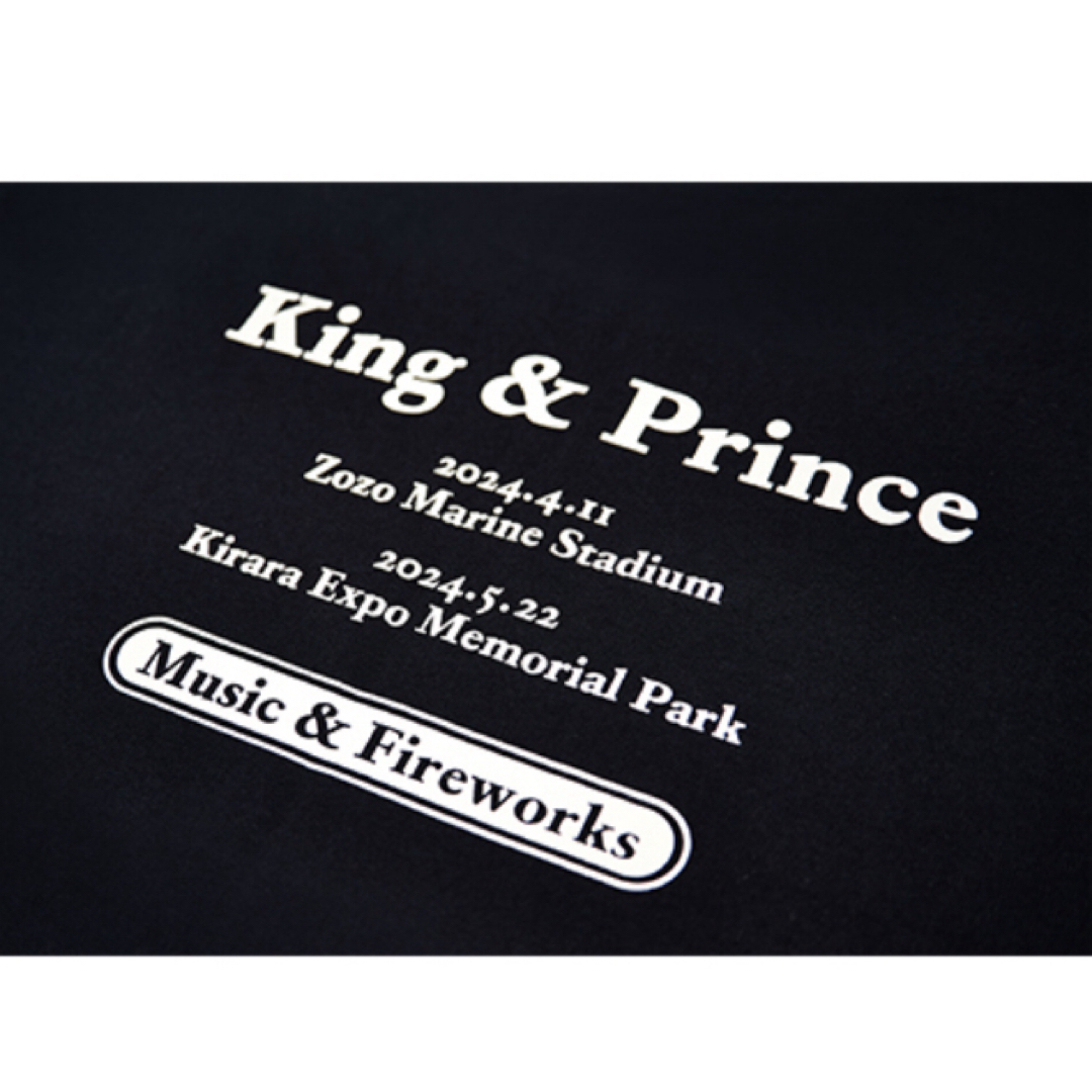 King & Prince(キングアンドプリンス)の即日発送❗️King & Princeとうちあげ花火　ロゴTシャツ　L エンタメ/ホビーのタレントグッズ(アイドルグッズ)の商品写真