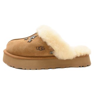 クロムハーツ(Chrome Hearts)のCHROME HEARTS クロムハーツ ×UGG アグ スタッズ装飾 ムートンレザーブーツ ブラウン US11(サンダル)