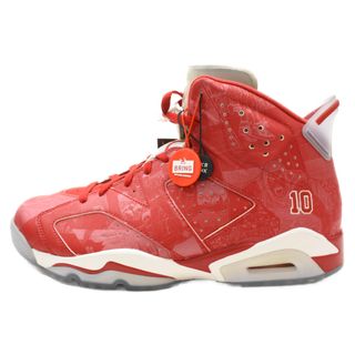 ナイキ(NIKE)のNIKE ナイキ ×SLAM DUNK AIR JORDAN 6 RETRO 717302-600 スラムダンク エアジョーダン6 ハイカットスニーカー レッド US10.5/28.5cm(スニーカー)