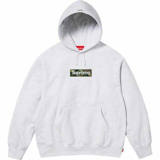 シュプリーム(Supreme)のS supreme box logo sweatshirt ash grey(パーカー)