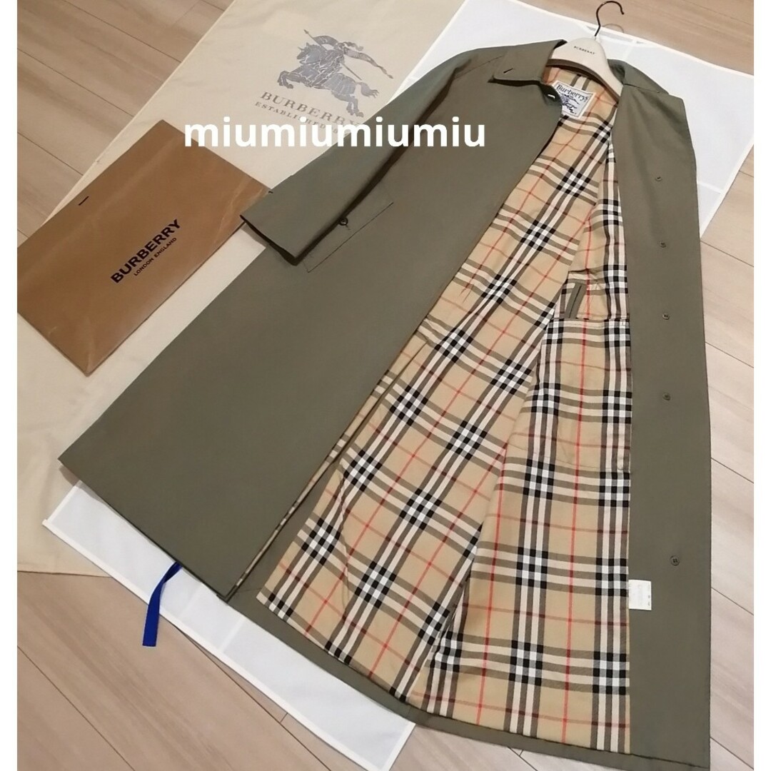 BURBERRY(バーバリー)の本物上質●　玉虫色ステンカラーコート　ヴィンテージバーバリー レディースのジャケット/アウター(トレンチコート)の商品写真