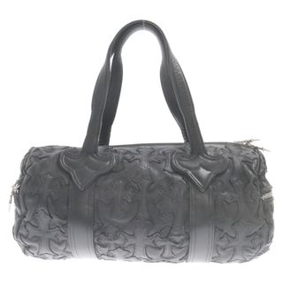 クロムハーツ(Chrome Hearts)のCHROME HEARTS クロムハーツ DUFFLE TINY タイニーダッフル セメタリークロスパッチレザーボストンバッグ ブラック(ボストンバッグ)