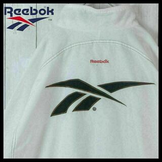 Reebok - 【希少】リーボック ブルゾン 台湾製 ホワイト L 入手困難 刺繍ロゴ