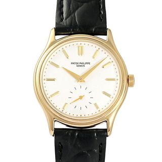 パテックフィリップ(PATEK PHILIPPE)のパテック・フィリップ PATEK PHILIPPE カラトラバ 3923J-001 ホワイト文字盤 中古 腕時計 メンズ(腕時計(アナログ))