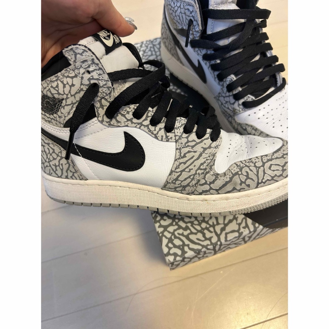 Jordan Brand（NIKE）(ジョーダン)の24.5 Nike Air Jordan 1 High White Cement メンズの靴/シューズ(スニーカー)の商品写真