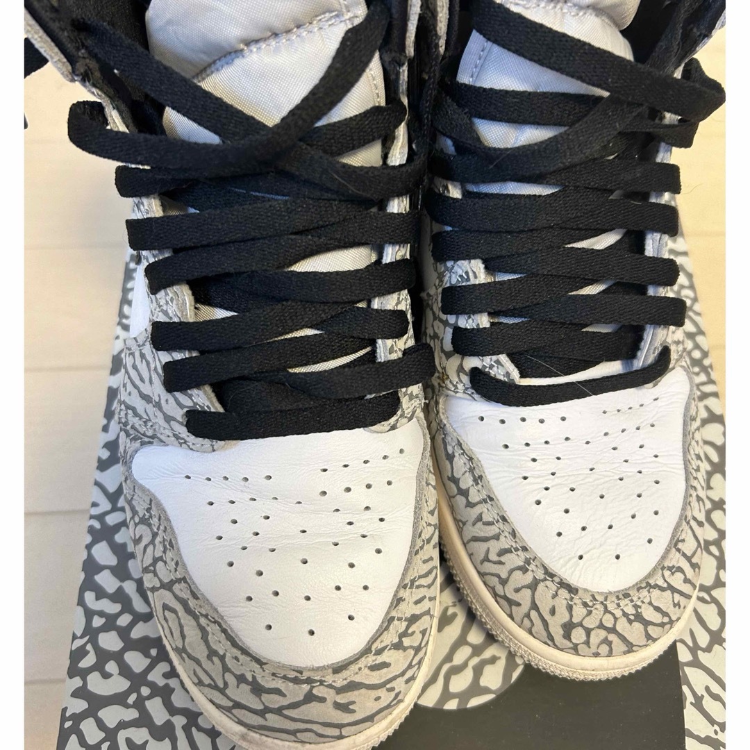 Jordan Brand（NIKE）(ジョーダン)の24.5 Nike Air Jordan 1 High White Cement メンズの靴/シューズ(スニーカー)の商品写真