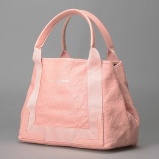 バレンシアガ(Balenciaga)の新品同様♡バレンシアガ ネイビーカバスS ピンク ハンドバッグ トート(ハンドバッグ)