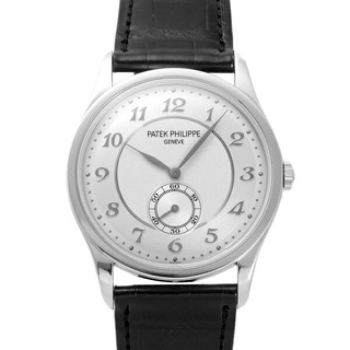 パテックフィリップ(PATEK PHILIPPE)のパテック・フィリップ PATEK PHILIPPE カラトラバ 5196P-001 シルバー文字盤 中古 腕時計 メンズ(腕時計(アナログ))
