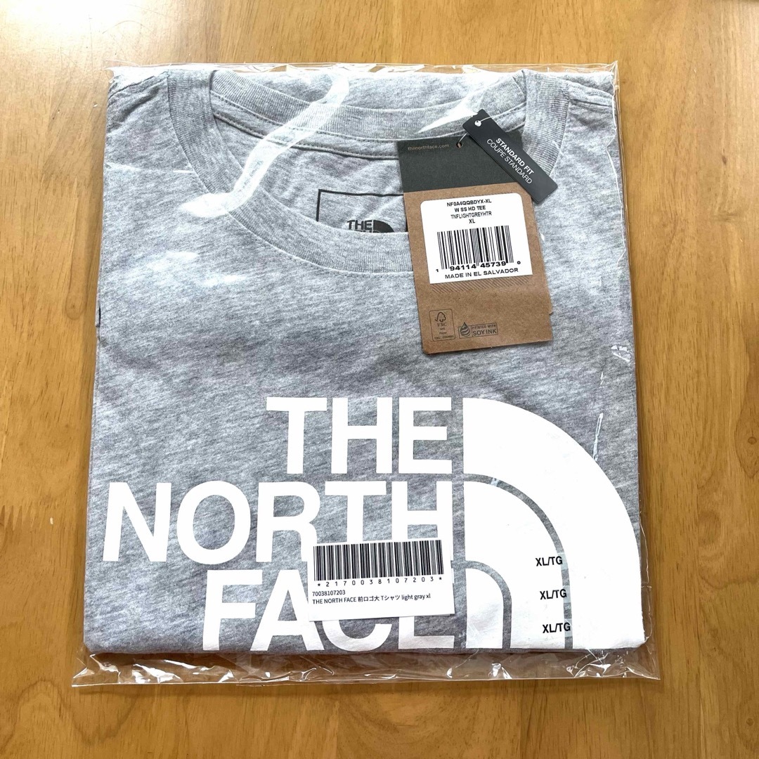 THE NORTH FACE(ザノースフェイス)のTHE NORTH FACE半袖Tシャツ　メンズXLサイズ　新品タグ付き　グレー メンズのトップス(Tシャツ/カットソー(半袖/袖なし))の商品写真