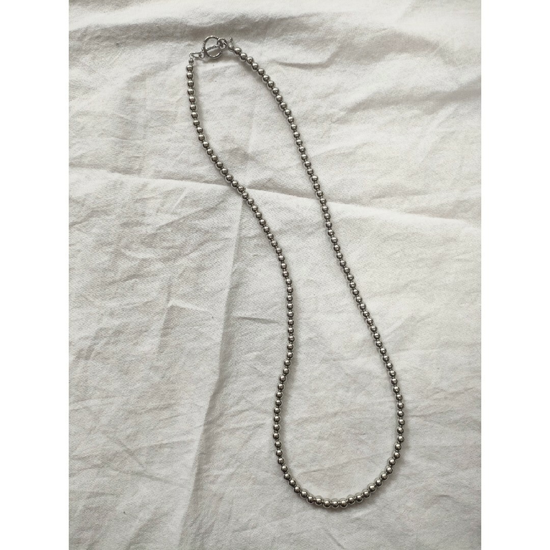 TODAYFUL(トゥデイフル)のlong 5mm silverballネックレス ハンドメイドのアクセサリー(ネックレス)の商品写真