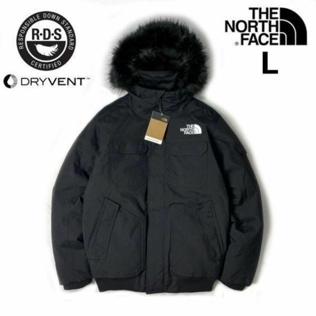 THE NORTH FACE(ザノースフェイス)のノースフェイス ゴッサムジャケット ダウン US限定(L)黒 ② 190122 メンズのジャケット/アウター(ダウンジャケット)の商品写真