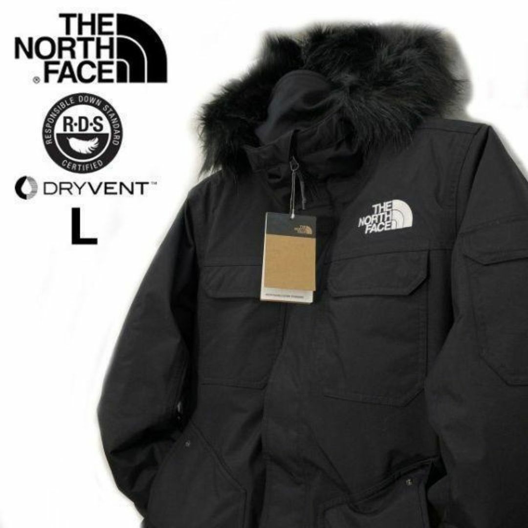 THE NORTH FACE(ザノースフェイス)のノースフェイス ゴッサムジャケット ダウン US限定(L)黒 ② 190122 メンズのジャケット/アウター(ダウンジャケット)の商品写真