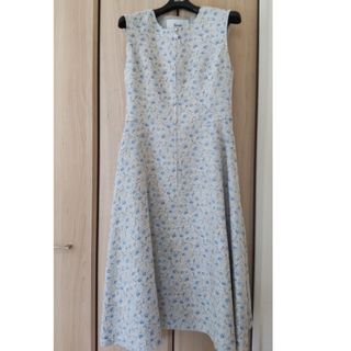 ルネ(René)のルネ　ワンピース　ジャガード　花柄　size34(ひざ丈ワンピース)