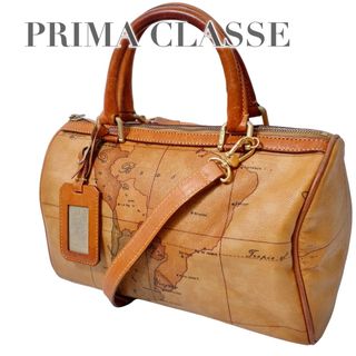 PRIMA CLASSE - 美品 プリマクラッセ 2way ミニボストン ハンドバッグ レザー ベージュ