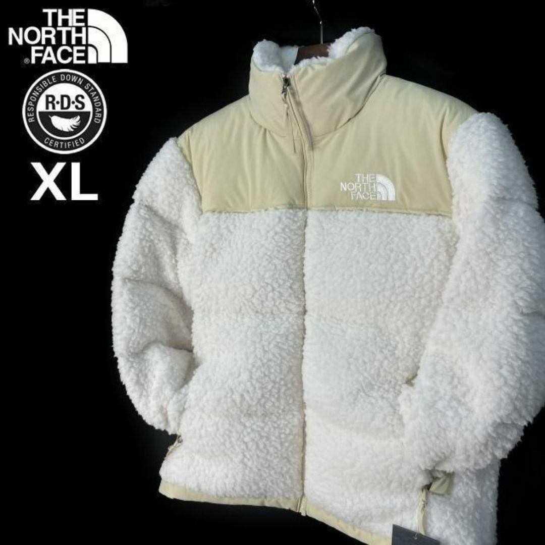 THE NORTH FACE(ザノースフェイス)のノースフェイス ボア シェルパ ヌプシ US限定(XL)白 190122 メンズのジャケット/アウター(ダウンジャケット)の商品写真