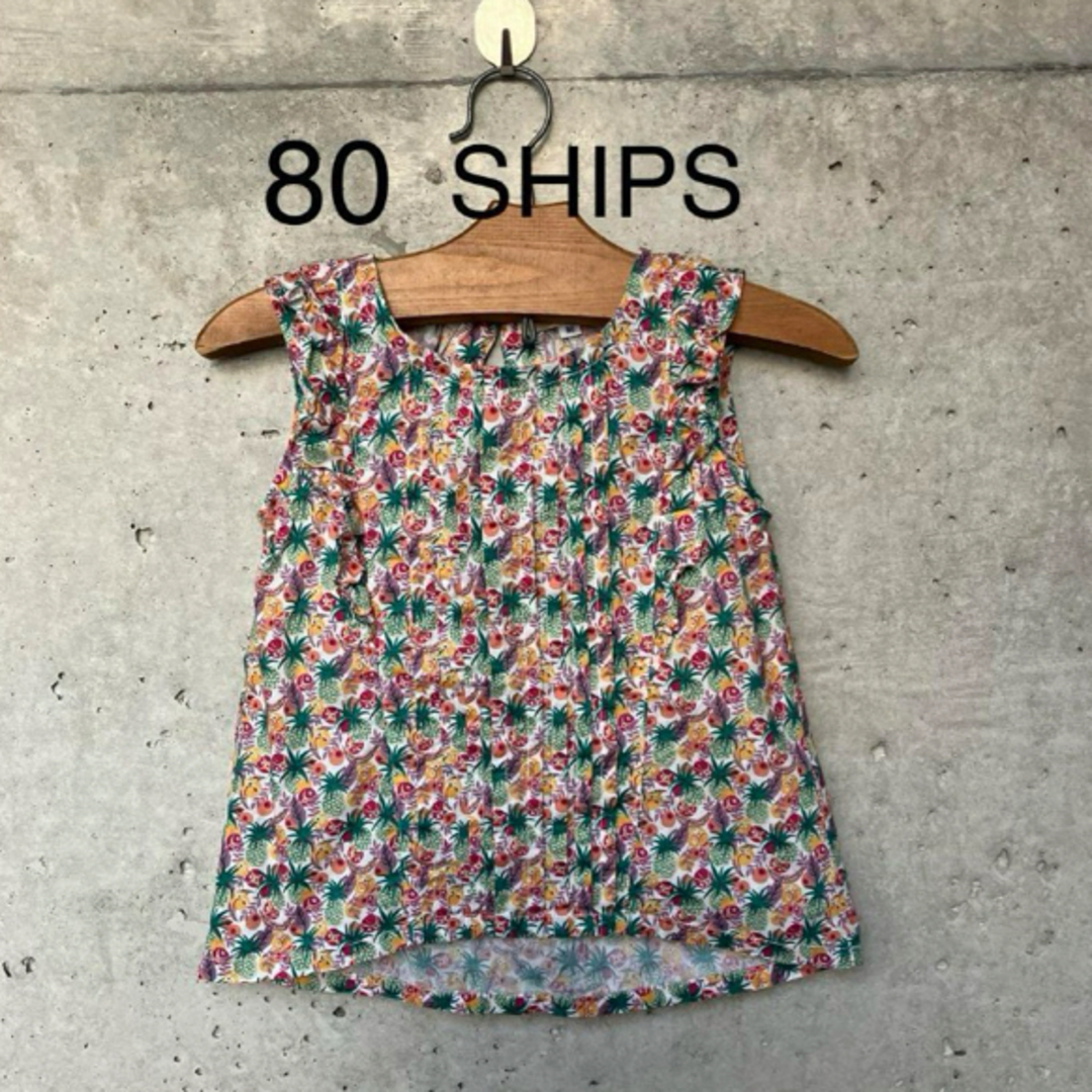 SHIPS KIDS(シップスキッズ)のSHIPS リバティ ブラウス ノースリーブ キッズ/ベビー/マタニティのキッズ服女の子用(90cm~)(Tシャツ/カットソー)の商品写真