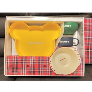 ミキハウス(mikihouse)の新品BOX付 ミキハウス テーブルウェアセット MIKIHOUSE マルチカラー(離乳食器セット)