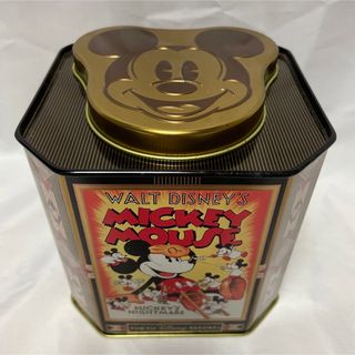 ミッキーマウス(ミッキーマウス)のDisney ディズニー オールドミッキー お菓子缶 空き缶 小物入れ レトロ(キャラクターグッズ)