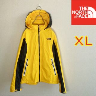 ザノースフェイス(THE NORTH FACE)のノースフェイス　マウンテンパーカー　HYVENT　イエロー　レディースXL(ナイロンジャケット)