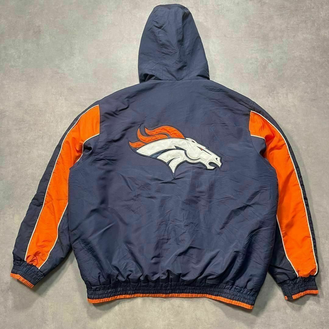 【NFL】Denver Broncos ブロンコス ナイロンフードジャケット メンズのジャケット/アウター(ナイロンジャケット)の商品写真