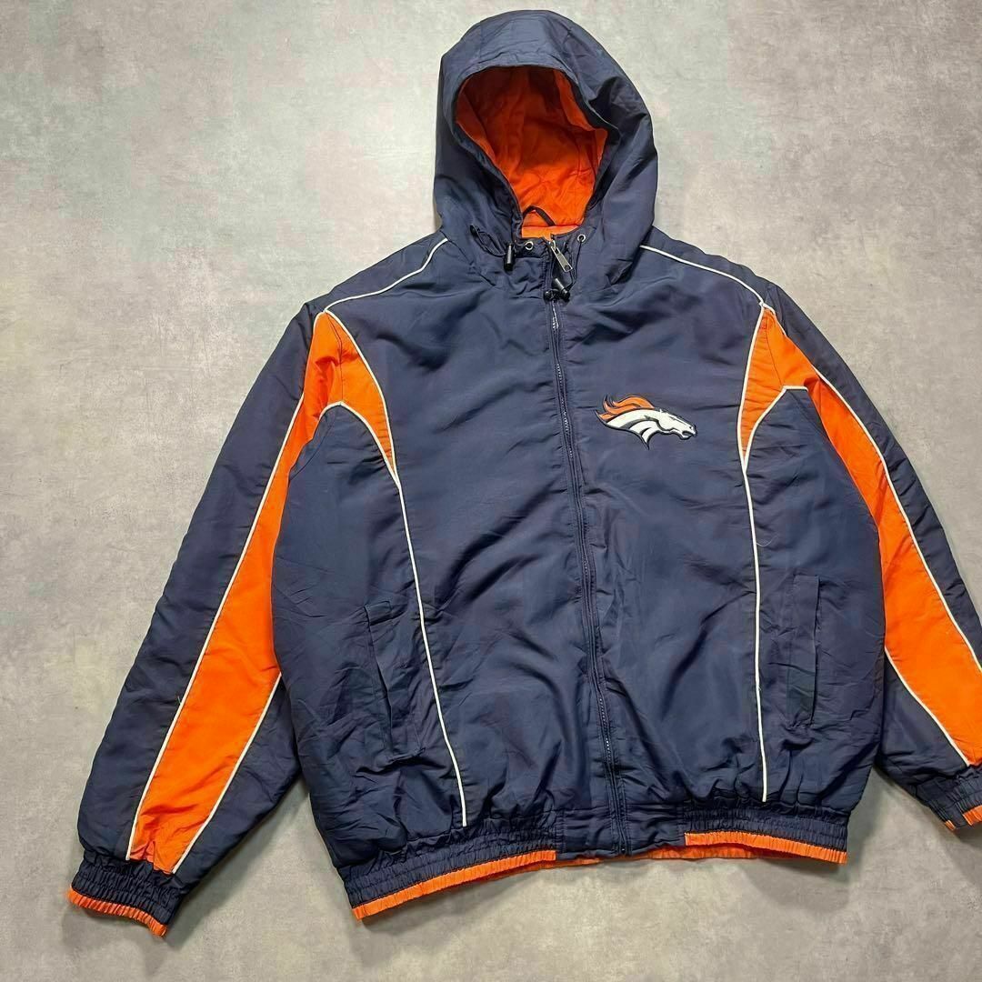 【NFL】Denver Broncos ブロンコス ナイロンフードジャケット メンズのジャケット/アウター(ナイロンジャケット)の商品写真
