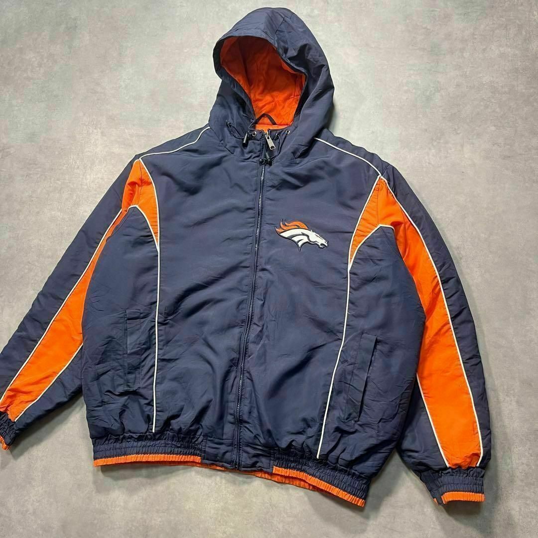 【NFL】Denver Broncos ブロンコス ナイロンフードジャケット メンズのジャケット/アウター(ナイロンジャケット)の商品写真