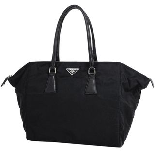 プラダ(PRADA)のプラダ ロゴプレート ハンドバッグ レディース 【中古】(ハンドバッグ)