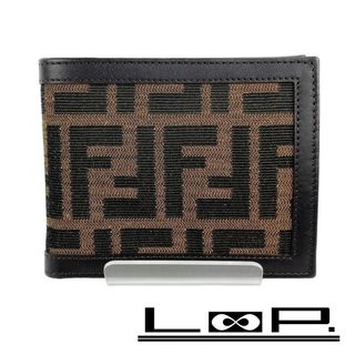 フェンディ(FENDI)の■新同■　フェンディ ズッカ 二つ折り 財布 ブラウン 【131509】(財布)