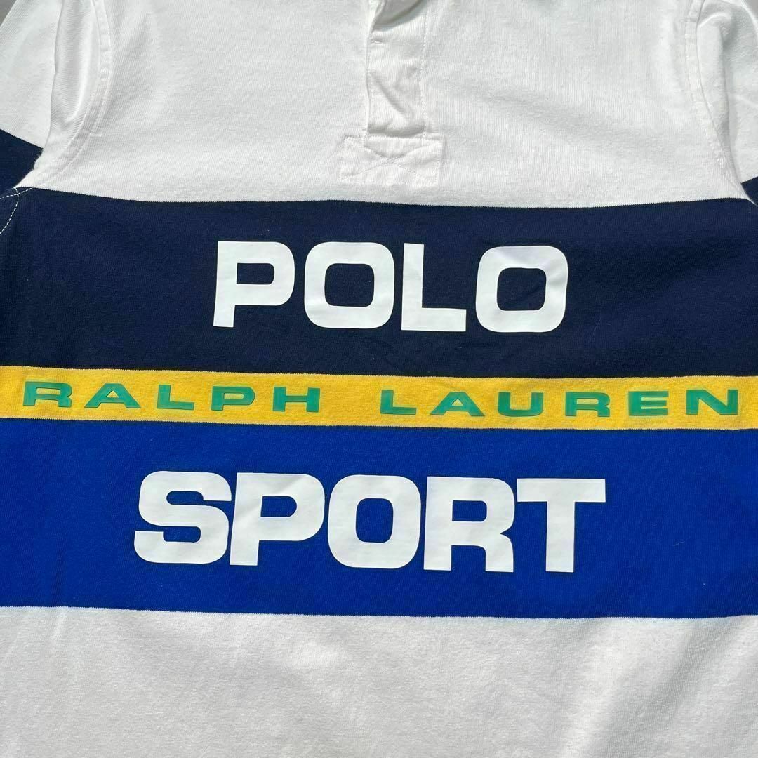 【POLO SPORT】ポロスポーツ 長袖ポロシャツ 古着ラガーシャツ メンズのトップス(ポロシャツ)の商品写真