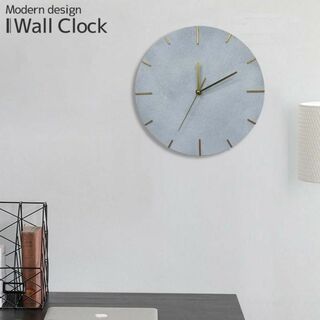 壁掛け時計 おしゃれ セメント吹付け 木製 29.5cm BT-151GL(掛時計/柱時計)