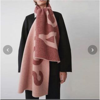 アクネストゥディオズ(Acne Studios)のAcne Studios  ビッグロゴ  大判マフラー(マフラー/ショール)