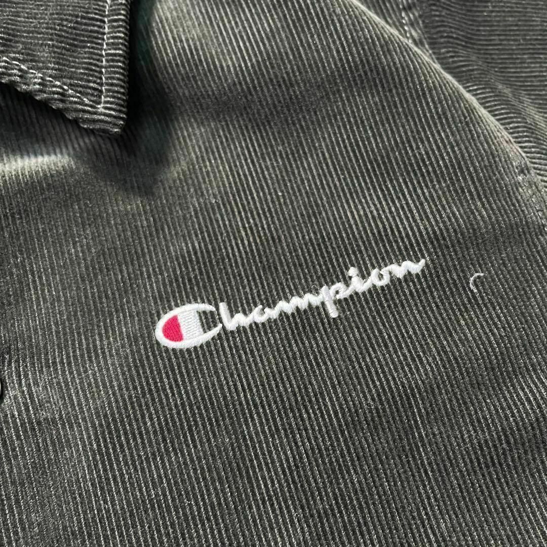 Champion(チャンピオン)の【Champion】チャンピオンダークグリーンコーデュロイコーチジャケット メンズのジャケット/アウター(ブルゾン)の商品写真