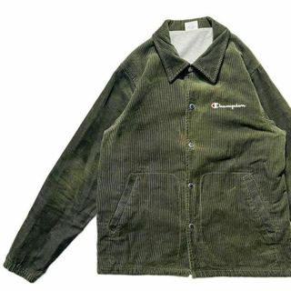 チャンピオン(Champion)の【Champion】チャンピオンダークグリーンコーデュロイコーチジャケット(ブルゾン)